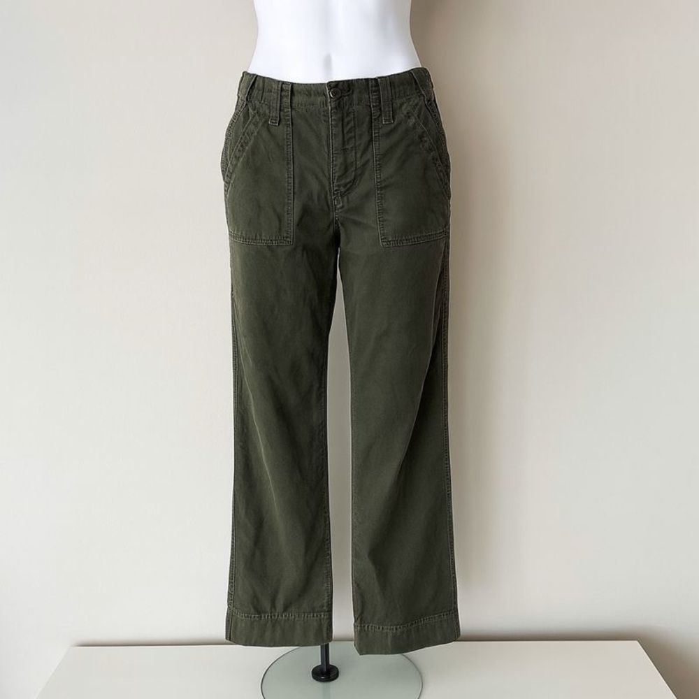 Vince Army Green Women Cargo Wide Leg Pants – Size 27